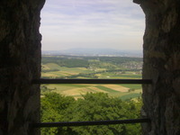 Ein Blick aus dem Fenster...der Burgruine LANDSKRON