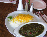 Ghorme sabzi (Lauch-Petersilien-Eintopf mit Lamm)