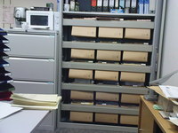 Aufnahmeort: Metzingen Aufnahmedatum: 2009-07-23 Die Aktenschränke gerammelt voll...