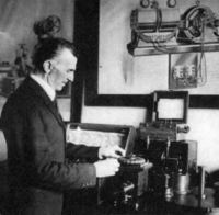 Aufnahmedatum: 2008-08-22 Tesla in seinem Büro in New York